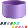 Tampa do copo de silicone de garrafa hidráulica de venda quente transfronteiriça Tampa antiderrapante Tampa de silicone isolante de calor anti-escaldante Tampa de absorção de choque do copo espacial
