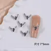 Manicure Francesa em Formato de Diamante com Decorações de Strass, Luxo Leve, Arte de Unhas com Strass Branco Deslumbrante, Decorações de Arte de Unhas Prontas