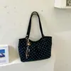 Bolso de axila de gran capacidad estilo coreano para mujer, nuevo modelo 2026, bolso tote simple y juvenil de lunares, bolso de hombro para el trabajo