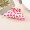 Yhj Accesorios para el Cabello Nuevo Día de San Valentín Forma de Corazón Labio Rojo Pasador Femenino Corazón Cupido Rosa Pinza de Tiburón Pinza Grande
