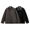 Cardigan de Tricô Falso Duas Peças Estilo Old Money para Homem no Outono, Jaqueta Spliced Estilosa com uma Vibração Retro Americana Única