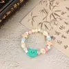 Nova Corrente Nacional Duobao Pulseira Masculina e Feminina Joias para Estudantes Pulseira de Gato Joias de Cerâmica Jingdezhen Atacado