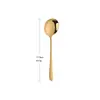 Cuchara de Sopa Coreana de Acero Inoxidable Cuchara de Postre Café Colorida Creativa Grande, Mediana y Pequeña Cuchara de Arroz para Niños Adultos Regalo