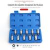 Chave de soquete sextavada 1/2 soquete sextavado interno cabeça sextavada grande catraca de voo exterior sextavado bits de chave de fenda ferramenta de bits