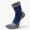 Calcetines con Dedos para Hombre Suela Gruesa de Toalla Absorbente de Sudor Transpirables Desodorantes Calcetines de Dedos Divididos Calcetines de Rizo para Otoño e Invierno Calcetines para Correr al Aire Libre
