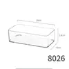 Caja de Almacenamiento de Escritorio Caja de Montaje en Pared Notas Adhesivas Post-it Pegatinas para Agenda Insignias Tarjetas Portalápices de Acrílico Transparente Papelería