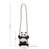Colgante de Panda Mecedor para Coche, Lindo y Relajante Colgante para Espejo Retrovisor, Decoración Creativa de Moda para el Interior del Coche