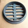 Rejilla de drenaje de techo, bajante cuadrado, canalón, tapa de registro de patio a la antigua, rejilla a prueba de roedores, sumidero de piso de hierro fundido de 160, suelo