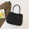 Bolsos Populares de Lana para Mujer Invierno 2025 Nuevo Estilo Lona Nicho Bolso Cruzado Bolso de Mano de Moda Bolso Cubo