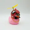 Adornos para Coche de Pato Rosa Casco Libélula de Bambú Muñeco Decoración para Coche Eléctrico Ciclismo Adornos para el Interior del Coche Juguetes