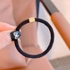 Corea del Sur Clásico Cola de Caballo Alta Audaz Básico Anillo para el Cabello Diadema Hebilla de Alta Elasticidad Cuerda para el Cabello de Nailon Adorno para la Cabeza