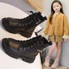 Botas Martin para Niños, Botines Cortos para Niñas, Botas Nuevas Estilo Coreano Otoño e Invierno 2026 para Niñas de Edad Media y Mayores, Botas Individuales, Botas de Cuero de Princesa