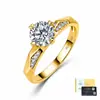 Anillo de plata de ley S925 transfronterizo con moissanita de 1 quilate, anillo clásico con forma de corazón y cuatro garras para uso diario