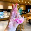 Llavero de Oso Pintado al Óleo Colgante de Campana para Aliviar el Estrés Regalo Venta Directa de Fábrica Mismo Estilo que Xiaohongshu Regalo Lindo y Divertido