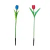 Luces Solares de Tulipan LED Simuladas para Jardín Exterior, Luces Decorativas de Paisaje para Patio