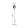 Cuchara de Acero Inoxidable 1010 para el Hogar, Cuchara Redonda Gruesa para Comedor, Cuchara para Postre, Acabado Espejo, Vajilla de Acero Inoxidable 304