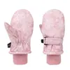 Guantes de Esquí Transfronterizos para Niños y Niñas, Forrados de Polar en Invierno, Engrosados, a Prueba de Frío, Cálidos, Cortavientos, Guantes de Cobertura Total