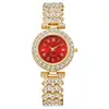 Relógio Feminino de Quartzo com Pulseira, Padrão Romano Moderno e Diamantes, Fabricante em Estoque