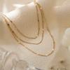 Collar de Moda Versátil de Múltiples Capas Transfronterizo Europeo y Americano Más Vendido Cadena para Clavícula de Mujer Simple Ins de Gama Alta Accesorios al por Mayor