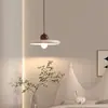 Lámpara de noche de color crema para dormitorio, candelabro simple para pasillo, recibidor, comedor, luz pequeña y acogedora para habitación infantil