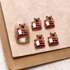 Acessórios de Nail Art Desenho de Urso Maillard Tendência Decorações de Resina Capivara Fofa 3D Estilos Mistos
