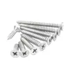Tornillos Autorroscantes Avellanados de Acero Inoxidable 304, Tornillos de Cabeza Phillips, Tornillos Extendididos, Tornillos Autorroscantes para Madera de Cabeza Plana 2.9-6.3