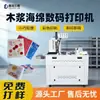 Máquina de Impressão Digital Colorida Totalmente Automática de Pequeno Porte para Empreendedorismo, Impressora de Alta Velocidade para Esponja, Equipamento de Impressão Especial para Algodão de Polpa de Madeira