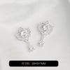 Colgante de Corazón de Circonita Incrustada Relleno de Oro de 14K Hecho a Mano DIY Pulsera de Cristal Collar Abalorios Accesorios de Joyería Colgante