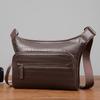 Bolsa de ombro masculina preta multifuncional de grande capacidade, estilo crocodilo, casual, de alta qualidade, para todos os tipos de uso, simples e clássica