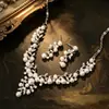 Nuevo Collar Retro Exagerado Transfronterizo Traje Mujer Lujo Cristal Accesorios Vestido Banquete Cadena Clavícula Venta Directa de Fábrica