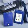 Set de Poliuretano con Múltiples Ranuras para Tarjetas, Portatarjetas de Identificación, Funda de Cuero, Portatarjetas de Identificación Personalizado con Correa, Insignia de Trabajo, Insignia, Tarjeta de Identificación, Autobús