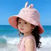 Sombrero de Pescador de Protección Solar de Verano para Bebé con Ala Ancha Linda y Parasol de Malla Fina Desmontable para Niños y Niñas