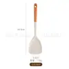 Juego de espátulas de silicona, resistentes a altas temperaturas, para utensilios de cocina antiadherentes, espátula de cocina con mango de madera, cuchara para sopa, herramientas de cocina para el hogar
