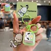 Corrente de celular autêntica Sanrio estilo chinês, pingente de bolsa Hello Kitty estilo chinês, pequeno presente para casais, chaveiro fresco e simples