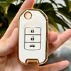 Adecuado para Set de Llaves Binzhi Plegable CRV Especial xrv Guangben Haoying Novena Generación Civic Accord Hebilla de Carcasa de Coche de Dos Botones para Mujeres