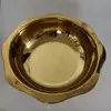 Quemador de Incienso Grande de Acero Inoxidable Boca de Loto Lámpara de Aceite de Metal Dorado Portalamparas para Aceite para Sala de Templo Grande Lámpara de Aceite para 30 Días 40 Días
