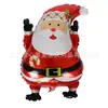 Globos de papel de aluminio navideños Papá Noel Árbol de Navidad Caramelo Regalo Bombilla Decoración Arreglo de ambiente Globos de papel de aluminio