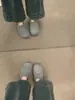 Zapatos Birkenstock de lana grises retro estilo bosque para mujer, calzado de exterior para otoño e invierno, nuevo modelo 2026 slip-on, pantuflas de media caña con forro de polar