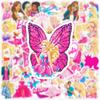 50 pegatinas de Princesa Barbie coche teléfono móvil taza de agua pegatinas decorativas cuaderno Diario pegatinas de recompensa impermeables