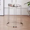 Bancos Redondos para el Hogar, Bancos Redondos de Acero Inoxidable Comerciales para Comedor, Bancos Redondos Altos Apilables, Bancos Cuadrados, Bancos de Hierro Reforzado, Juego de Bancos, Bancos Altos
