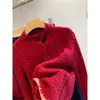 ¡Hilo de alta gama! Cárdigan de punto suave y cómodo de alta calidad con diseño de trenzado de ancho completo y borlas, nuevo estilo de principios de otoño H091601