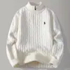 Suéter de punto casual de moda simple de alta calidad con media cremallera y cuello alto Multicolores Prendas de punto Ropa de punto Ropa para hombre