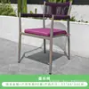 En Stock Sillas de Mimbre Artificial para Hotel de Alojamiento Rural al Aire Libre, Mesa y Sillas de Mimbre con Estructura de Aleación de Aluminio Resistentes a la Lluvia y al Sol para Balcón al Aire Libre