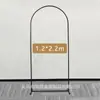 Arco Rectangular de Boda Amazon, Forma de Arco de Globos, Arco de Hierro, Diseño de Patio Exterior, Soporte para Boda en Césped