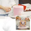 Juego de raspadores de acrílico transparente para alisar pasteles, bordes de rayas y glaseado lateral.