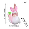 Li Chen 2026 Nueva Decoración Transfronteriza de Pascua Regalo Pequeño Muñeco sin Rostro Conejito de Pascua Fabricante
