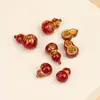 Colgante de Calabaza de Arena de Cristal de Marca Famosa, Colgante Pequeño de Calabaza con Carácter de Buda de Cinabrio, Venta Directa del Fabricante