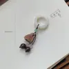 Anillo de Correr Bodhi Accesorios para Pulseras Raíz de Bodhi Jade Blanco Natural Flor de Loto Fruta de Marfil Colgante Borla