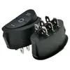Interruptor de contato de prata oval grande em formato de barco, modelo KCD3, com funções de avanço, parada e ré, 6 pinos, 3 posições, interruptor de alimentação de alta potência para espremedores