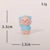 Nueva Figura de Oso Celebridad de Internet Transfronteriza de Resina con Impermeable, Mini Figura Linda para Micro-Paisajismo, Escritorio o Decoración de Coche